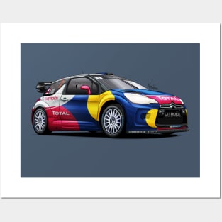 Citroen DS3 WRC - Sebastien Loeb Posters and Art